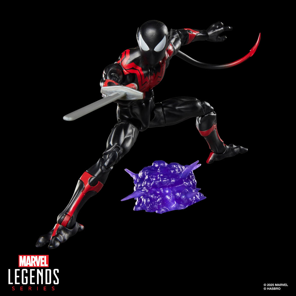 Marvel Legends Uncanny Spider-Man Nightcrawler teleport effect adds dramatic motion