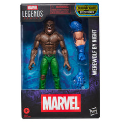Marvel Legends Werewolf by Night front view figure showcasing iconic likeness for display mastery.