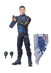 Marvel Legends Winter Soldier figure articulation points for dynamic posing.