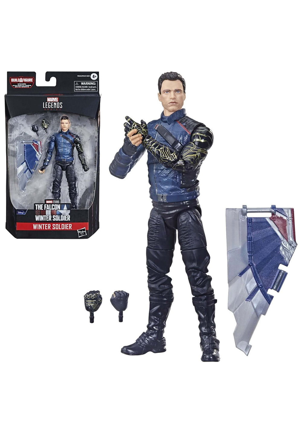 Marvel Legends Winter Soldier figure front view for display and collection.