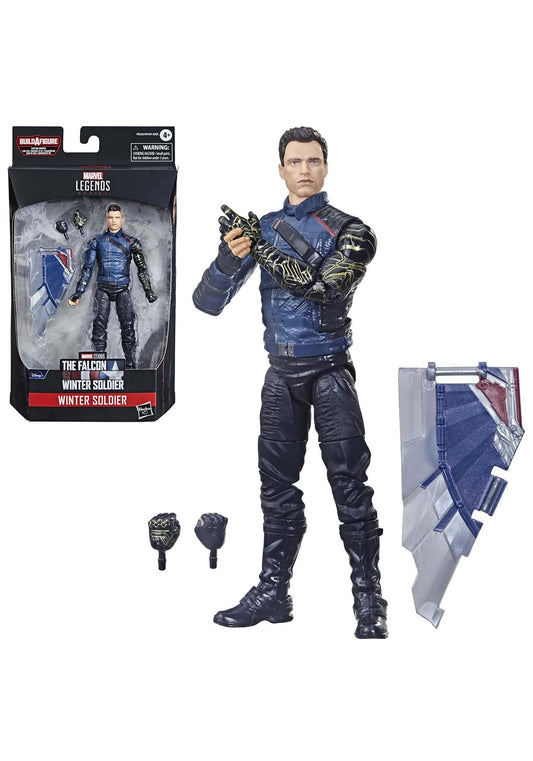 Marvel Legends Winter Soldier figure front view for display and collection.