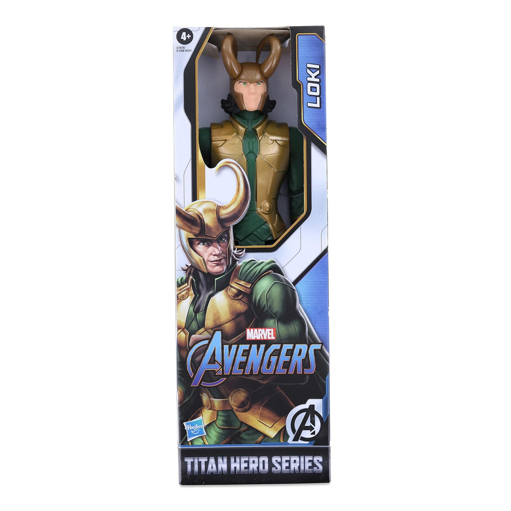 Marvel Loki 12-inch Titan Hero figure with detailed articulation for display