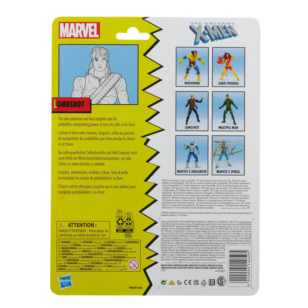 Marvel Longshot swappable hands enable varied posing for display.