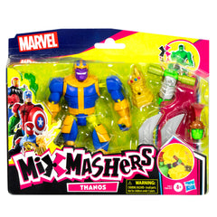 Marvel MixMashers Hulk parts with baton hand for dynamic poses.