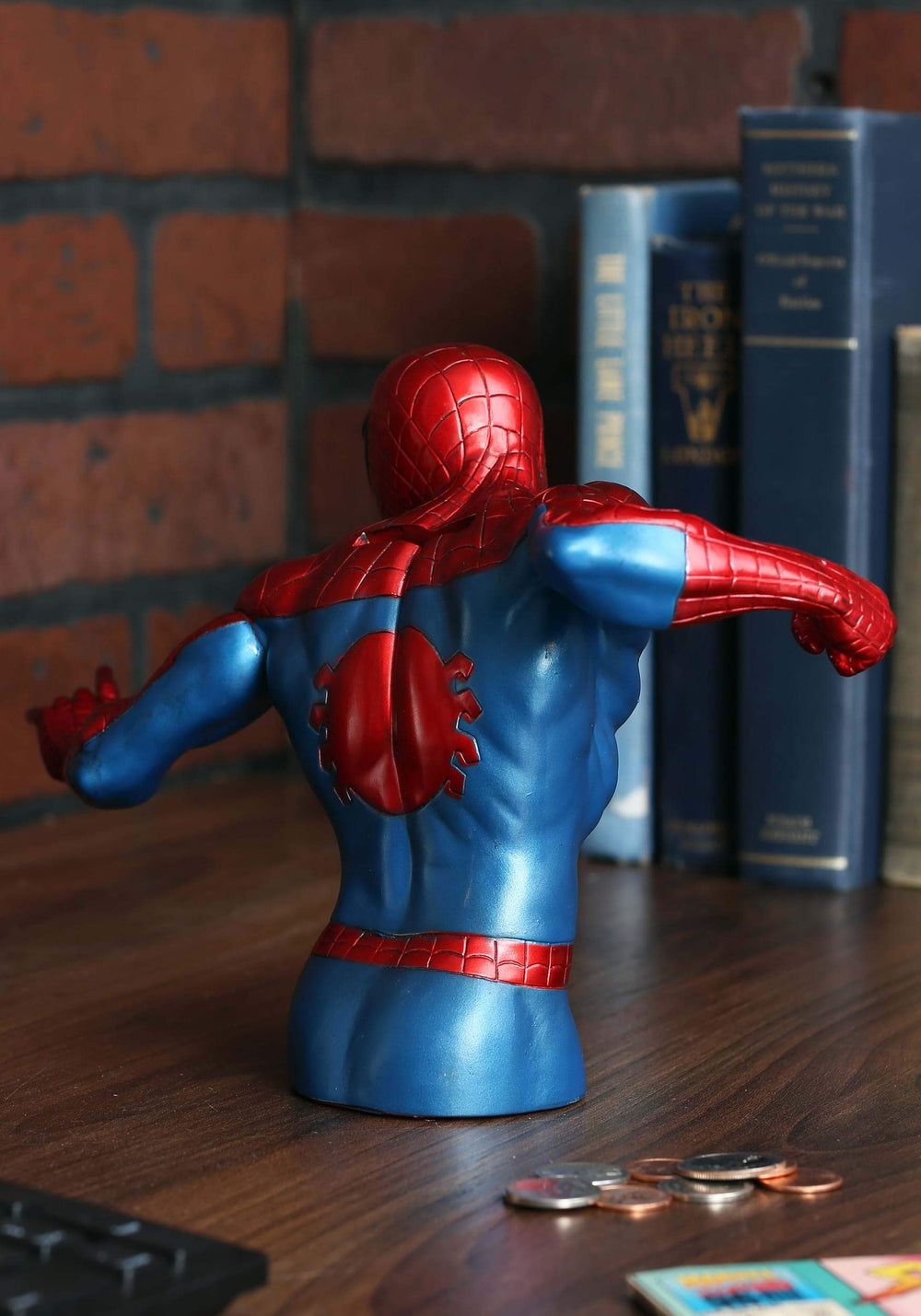 Marvel Monogram Spider-Man bust bank doubles as decorative desk piece for fans