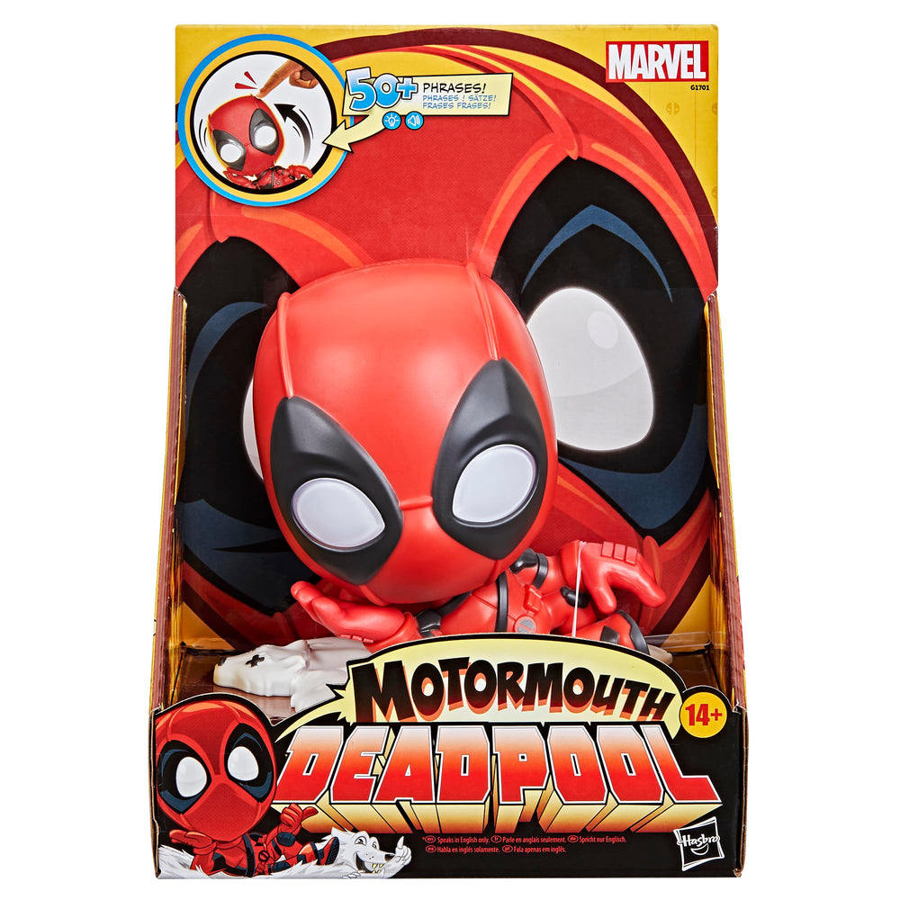 Marvel Motormouth Deadpool rapid push unlocks extra snark and sound effects.