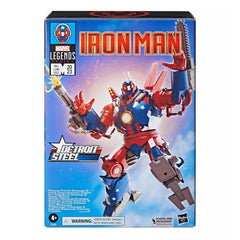 Marvel MVL Detroit Steel metallic paint detail adds realism to the figure.
