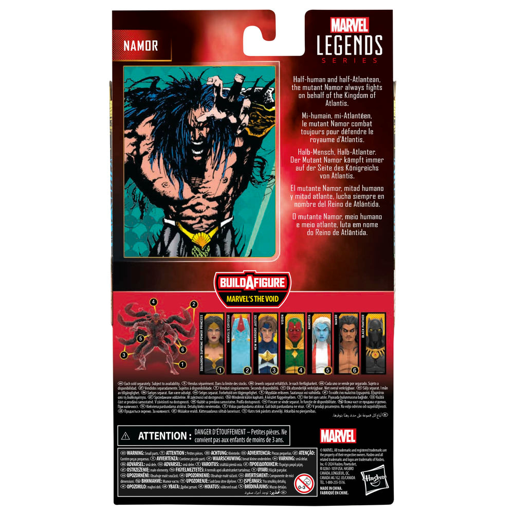 Marvel Namor shelf-ready figure for Marvel Legends collectors.