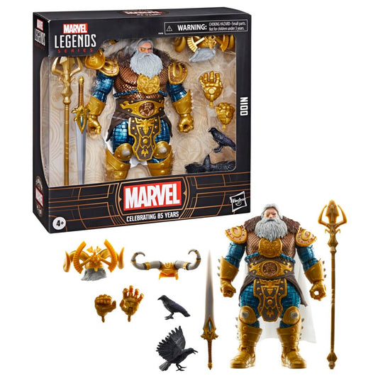 Marvel Odin 85th Anniversary figure front view highlights detailed costume for display