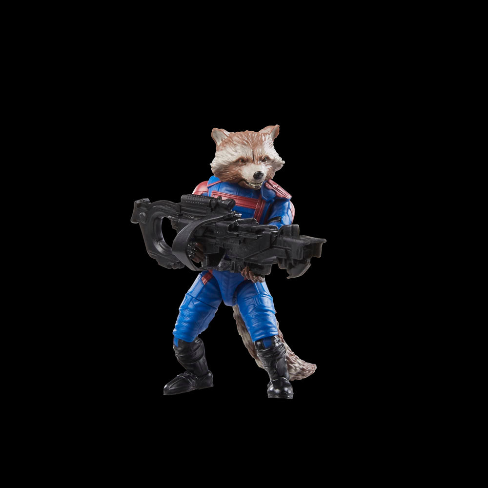 Marvel's Rocket figure Build-A-Figure Cosmo part enhances collection expansion