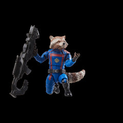 Marvel's Rocket figure deco details showcase movie-accurate textures and colors