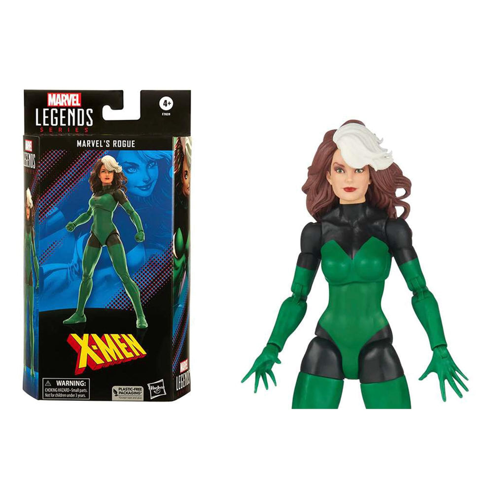 Marvel's Rogue figure articulation highlights poseability options for dynamic displays.