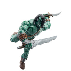 Marvel Skaar fully articulated figure enabling dynamic shelf poses.