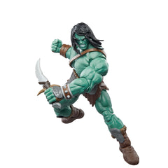 Marvel Skaar figure on collection display, ideal for Marvel Universe dioramas.