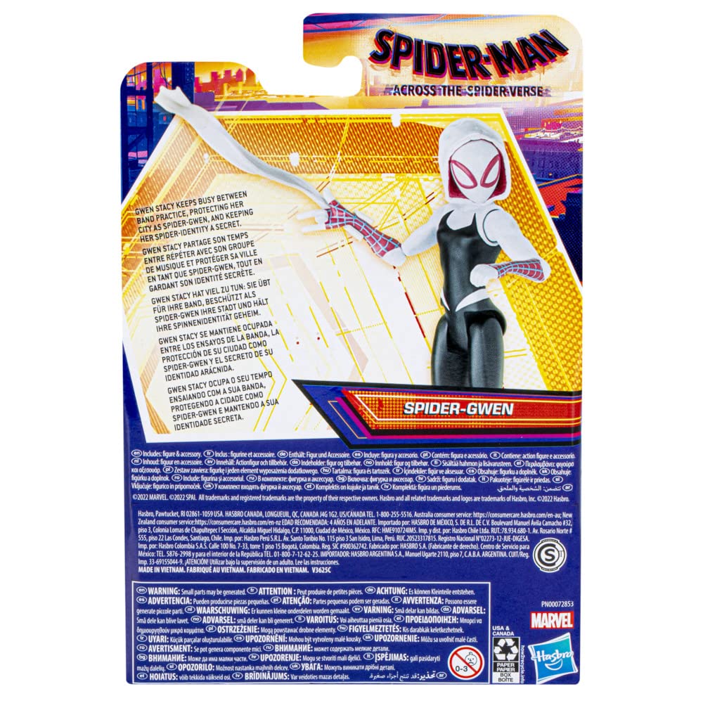 Marvel Spider-Gwen 6-inch-scale figure designed for versatile poseable display