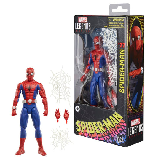 Marvel Spider-Man β77 action figure front view showing film-inspired detailing for display
