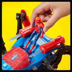 Front pincers open to capture villains in pretend rescue