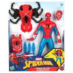 Marvel Spider-Man front view showcases classic red-and-blue suit design.
