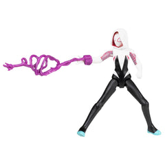 Marvel Spider-Man Ghost-Spider figure in action, a great gift for kids ages four and up.