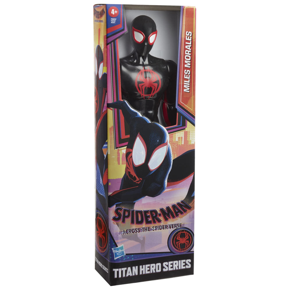 Marvel Spider-Man Miles Morales toy for ages 4 and up, great for display and play.