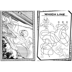 Travel-friendly coloring pages from Marvel Spider-Man for road trips or flights.