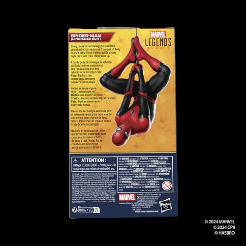 Marvel Spider-Man upgraded-suit figure compatible with Marvel Legends collection.