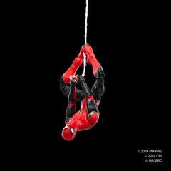 Marvel Spider-Man upgraded-suit 6-inch figure with web-accessory for action poses.