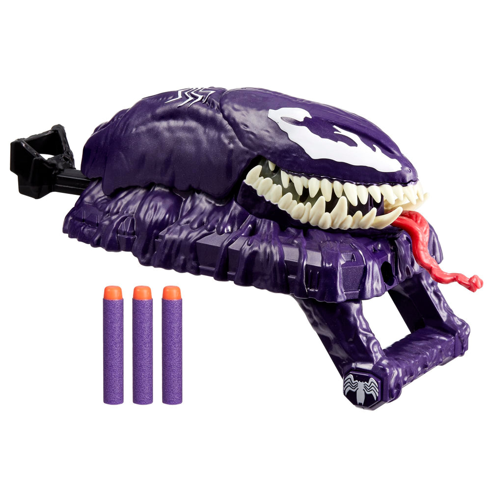 Marvel Spider-Man VenomVersus blaster front view for imaginative hero play.