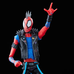 Marvel Spider-Punk six-inch articulation pose highlights posable joints for dynamic display