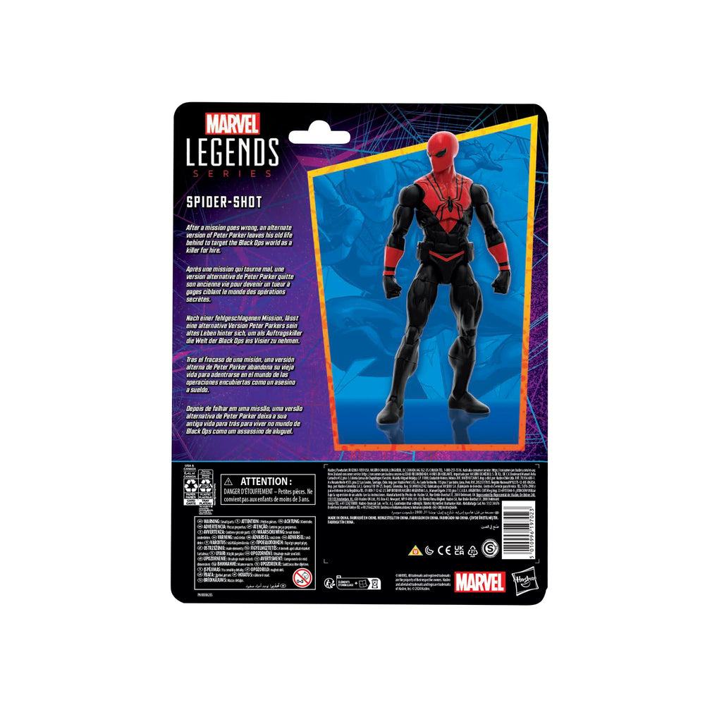 MARVEL Spider-Shot collectible ready for display and collection.