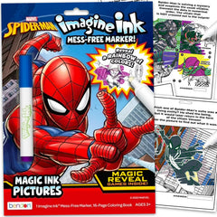 Marvel Spiderman Imagine Ink marker tip enables mess-free coloring and creative play
