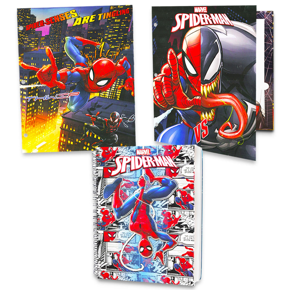 Marvel Spider-Man notebook spine offers durable writing space for notes