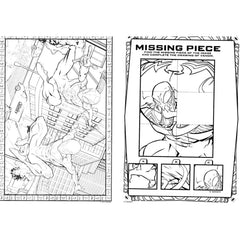 Marvel Spiderman coloring pages close-up showcase dynamic action scenes for coloring practice.