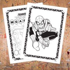 Marvel Spider-Man sample coloring pages to boost focus and imagination