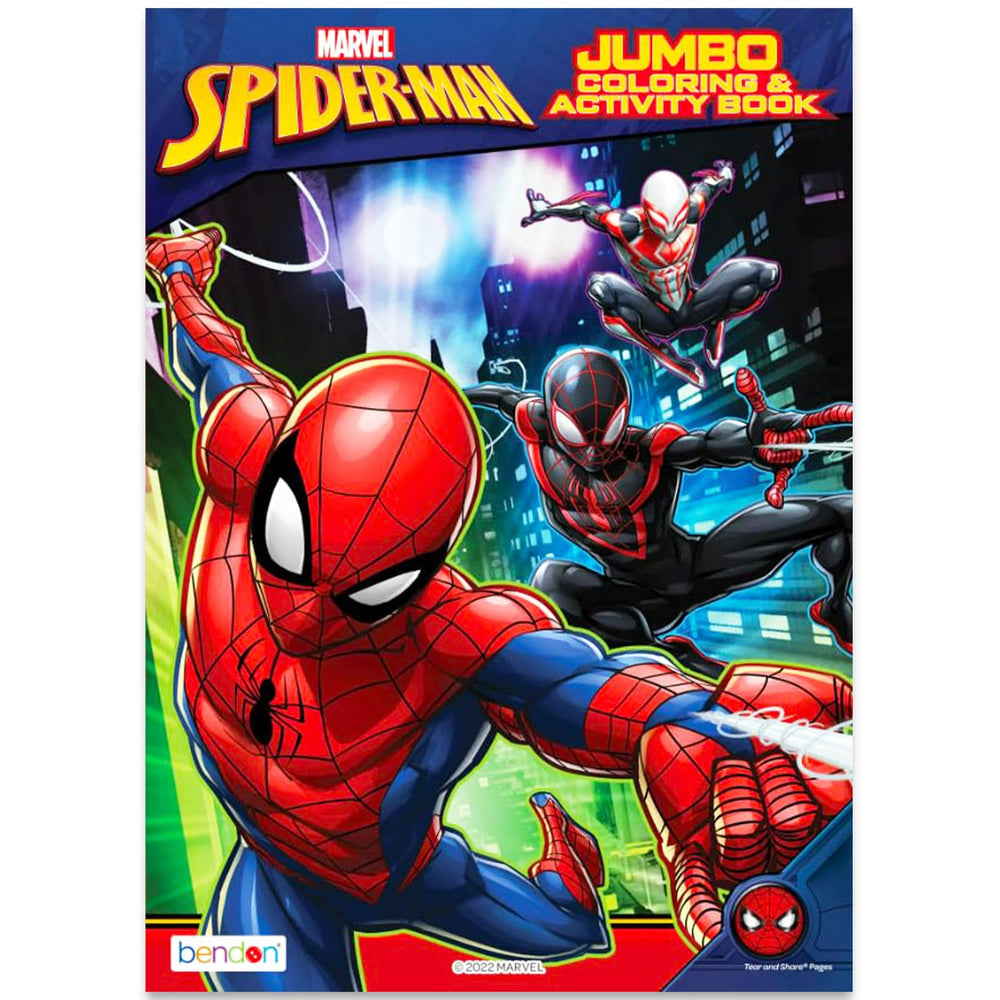 Marvel Spiderman tattoos and stickers included for quick rewards and mini celebrations.
