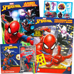 The Marvel Spiderman Ultimate Coloring Book Set cover features bold art for imaginative play.