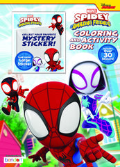 Marvel Spidey and His Amazing Friends cover with bold colors for creative play.