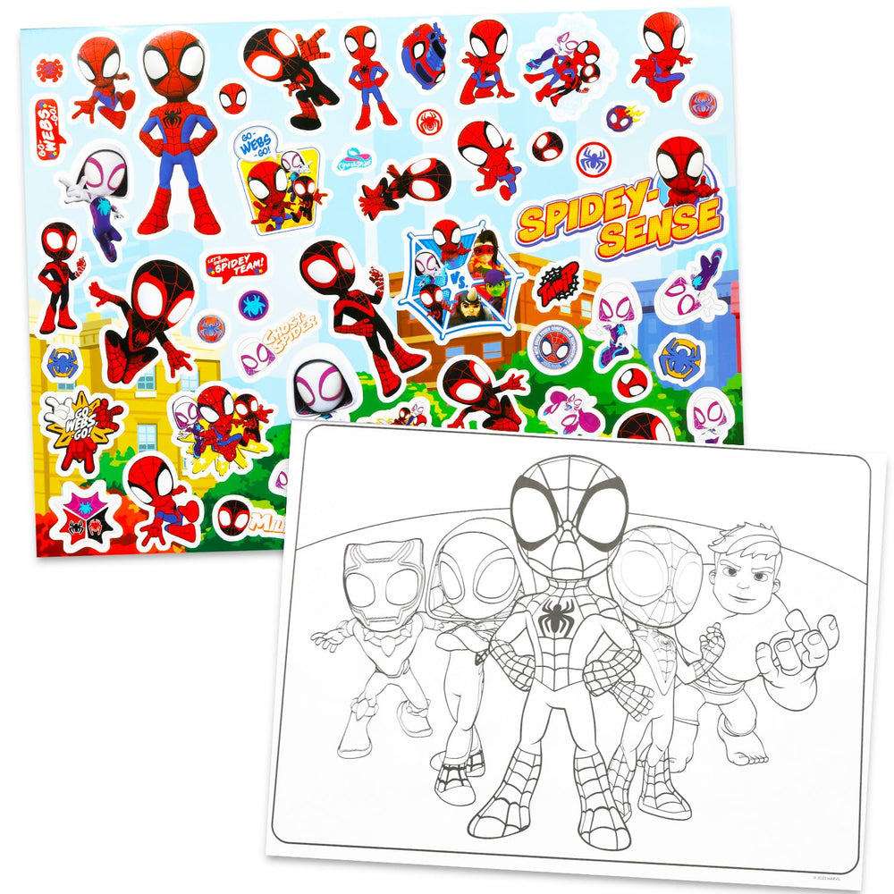Marvel Spidey Friends kids painting with water encourages creative play and clean-up