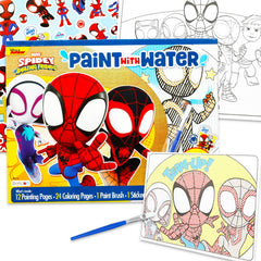 Marvel Spidey Friends paint with water palette for mess-free coloring on the go