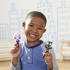 Team play with Ghost-Spider and Black Panther for shared adventures