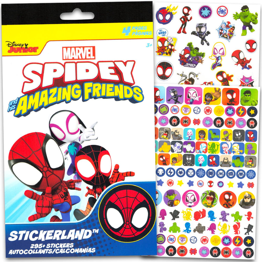 Official Marvel Spidey stickers bundle ideal for playtime and classroom fun.
