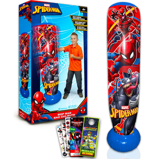 Marvel Store Spiderman bop bag 60-inch artwork for active outdoor play.