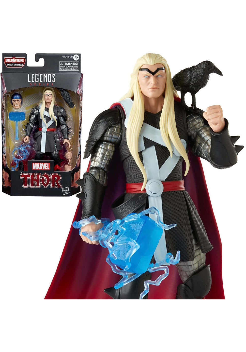 Marvel Thor Herald of Galactus ravens Hugin and Munin as display option