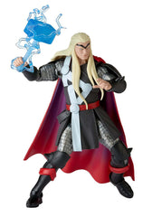 Marvel Thor figure with Mjolnir and lightning FX for dynamic display