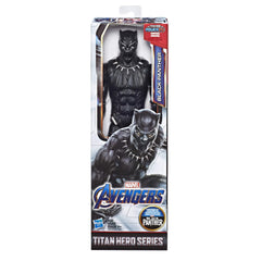 Marvel Titan Hero Black Panther figure with arm raised for dynamic battle scenes.