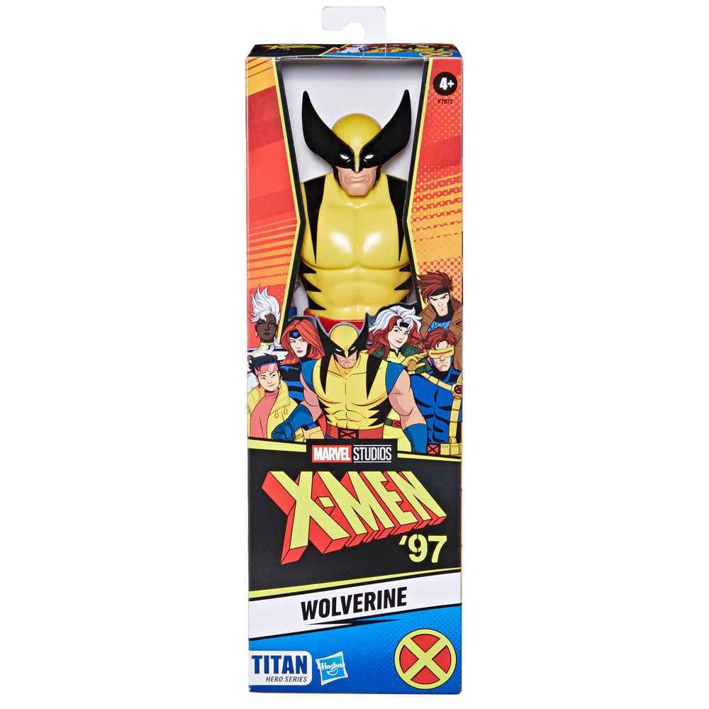 Marvel Titan Hero Series Wolverine with 5-point articulation enables expressive, action-packed posing.