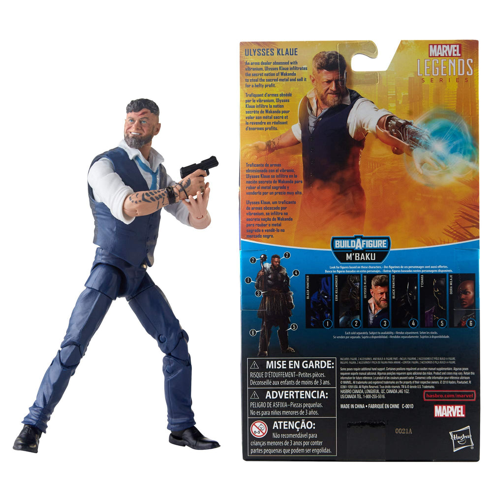 Marvel Ulysses Klaue 6-inch scale fits with other Marvel Legends figures.