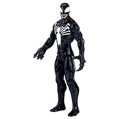 Marvel Venom Titan Hero figure articulation close-up showing shoulder and hip joints