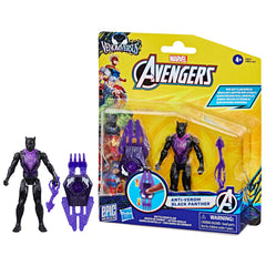 Marvel VenomVersus Anti-Venom Black Panther with clip-on claw gear for VenomVerse battles.