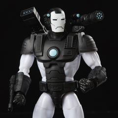 War Machine shoulder-mounted weapons on figure for dramatic posing.